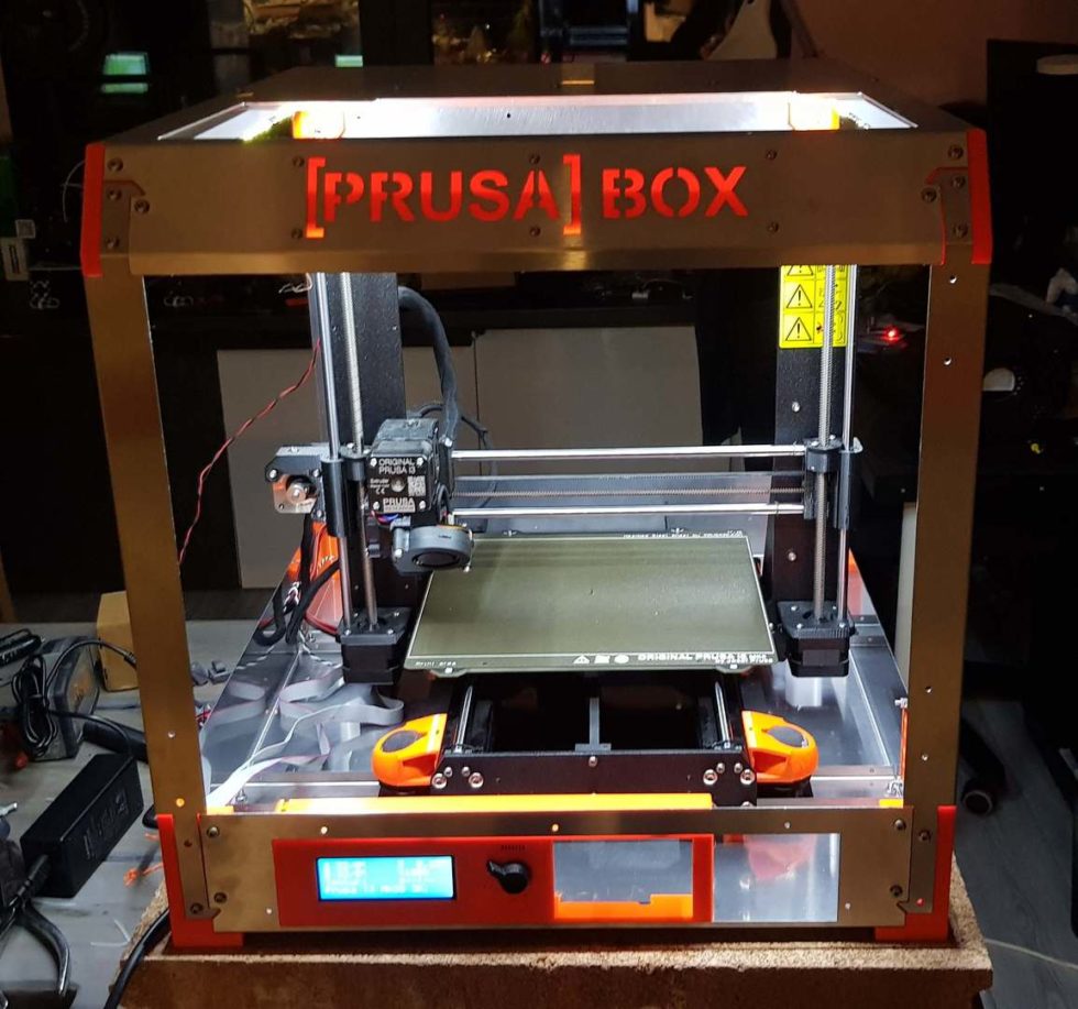 Prusa box enclosure with lights » Printer Box