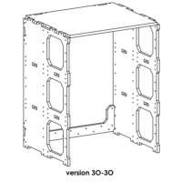Stack-On Module - 2u depth - 3u height - 600 width