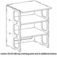 Stack-On Module - 2u depth - 3u height - 600 width